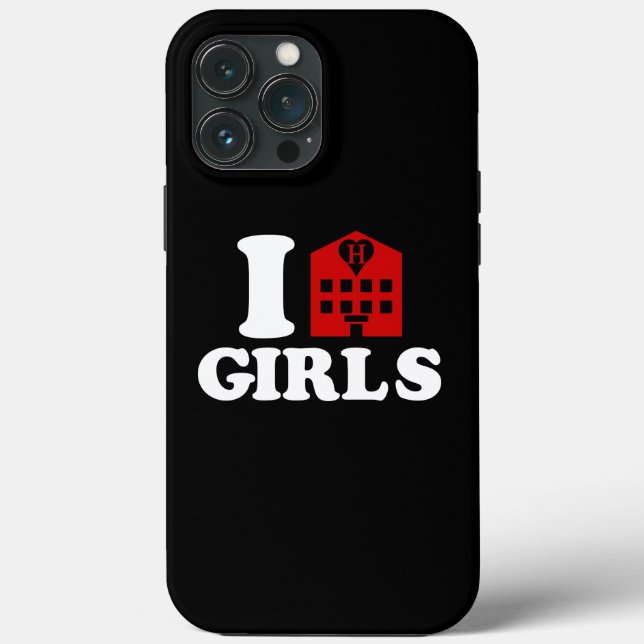 I Love Hotel Girls Case-Mate iPhone Case (Back)