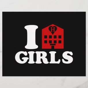 I Love Hotel Girls Flyer