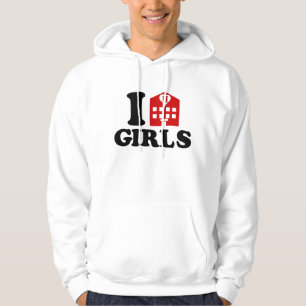 I Love Hotel Girls Hoodie