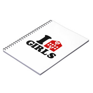 I Love Hotel Girls Notebook