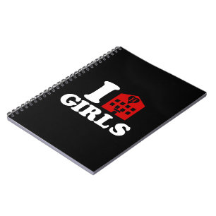 I Love Hotel Girls Notebook