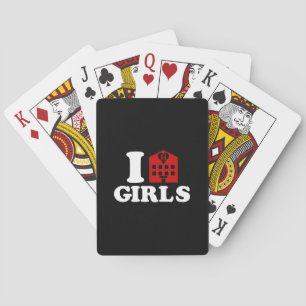 I Love Hotel Girls Playing Cards