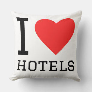 I love hotels cushion