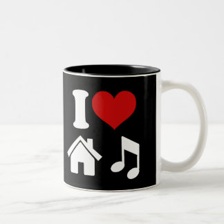 I Love House Music Coffee Mug | Ibiza Party Dance
