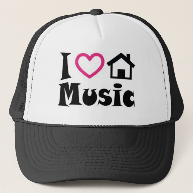 I Love House Music Hat (Front)