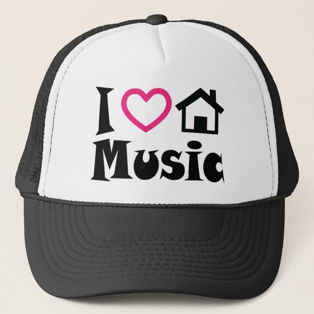 I Love House Music Hat (Front)