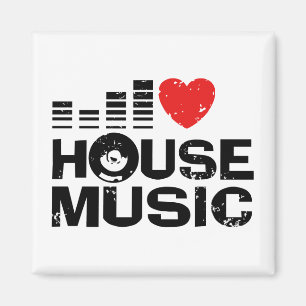 I Love House Music Magnet