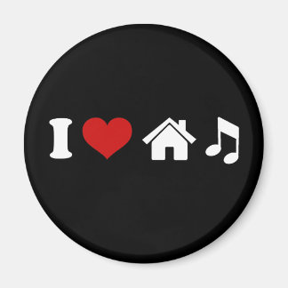 I Love House Music Magnet | Ibiza Party Gifts