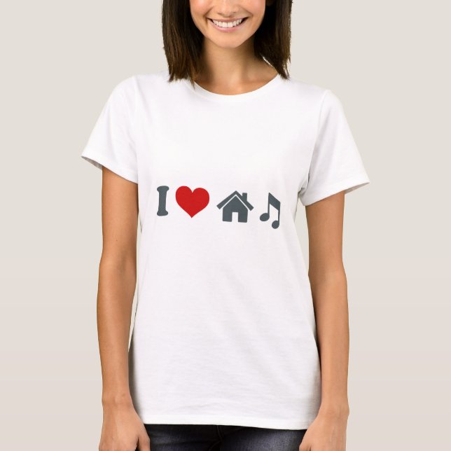 I Love House Music shirt | Ibiza Dancing Party (Front)
