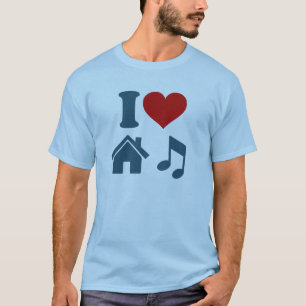 I Love House Music T-Shirt   Dance Ibiza DJ Gift