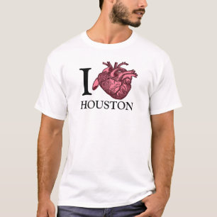 I Love Houston anatomically correct heart t-shirt