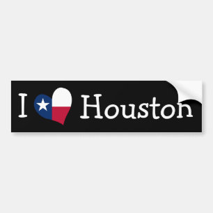 I Love Houston Bumper Sticker