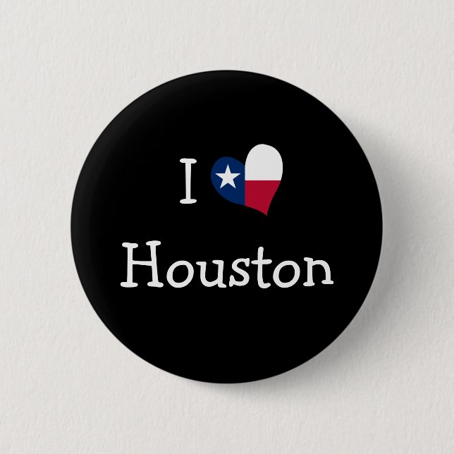 I Love Houston Button (Front)