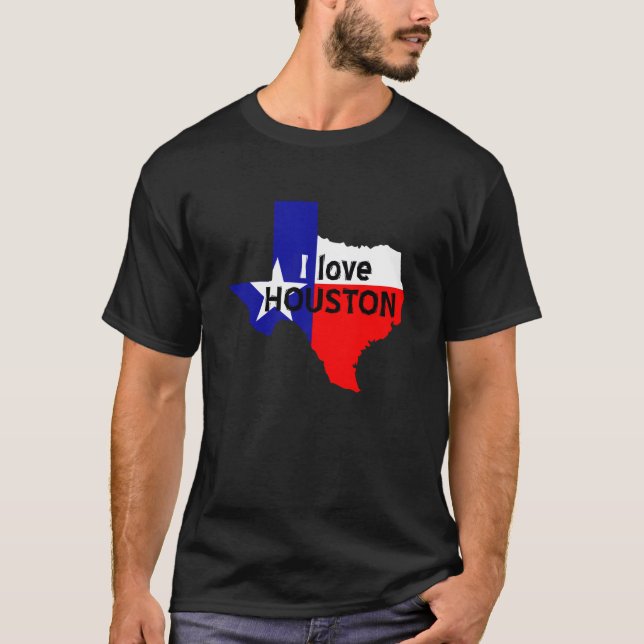I love houston retro T-Shirt (Front)