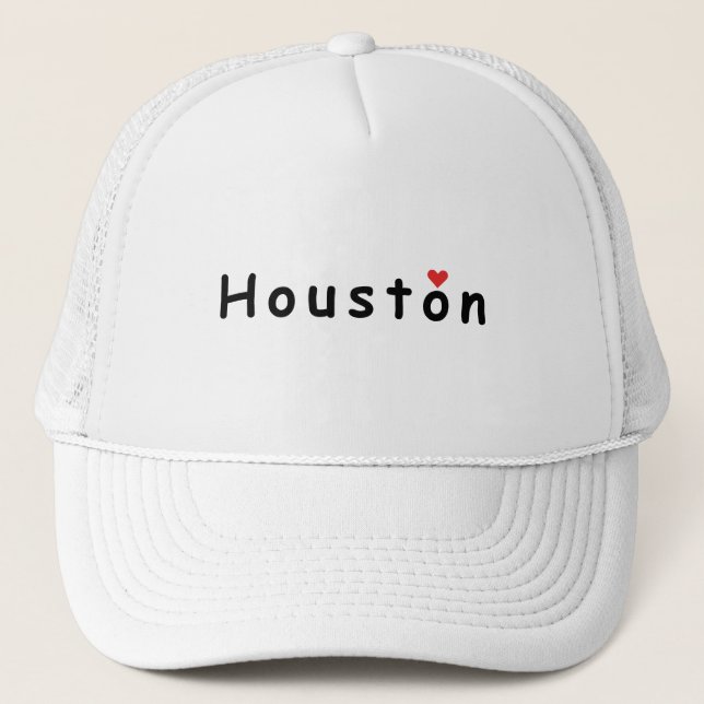 I love Houston Trucker Hat (Front)