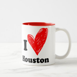 I love Houston Two-Tone Coffee Mug