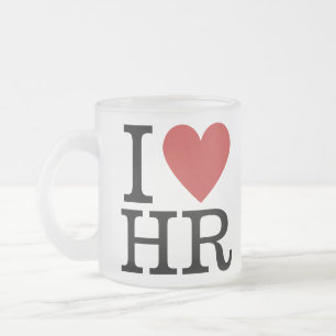 I ❤️ Love HR Frosted Mug - For HR Dept. Staff