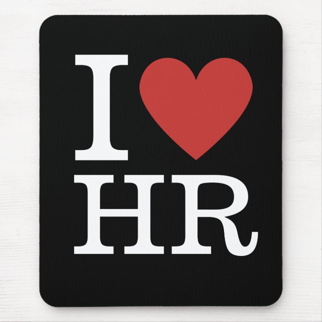 I ❤️ Love HR - HR Department - Mouse Mat (Front)