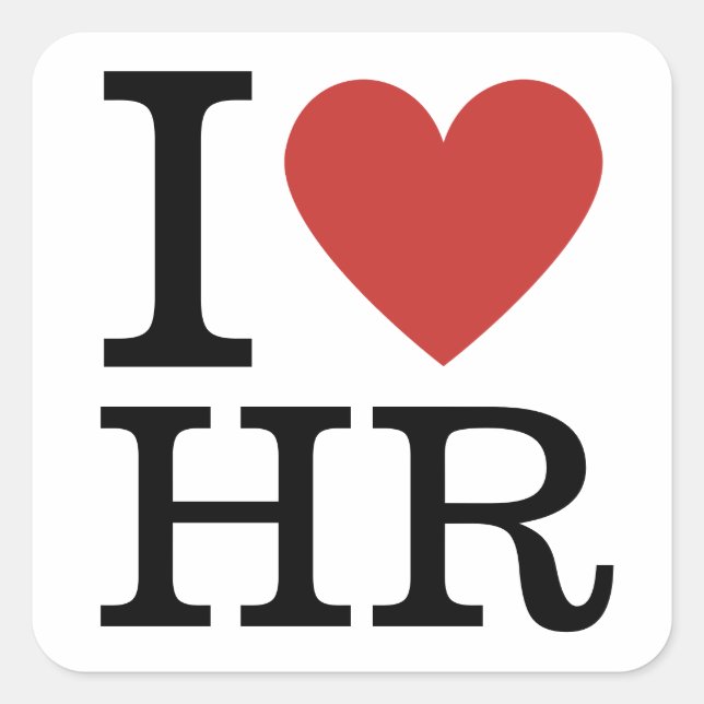 I ❤️ Love HR - HR Department STICKERS (Front)