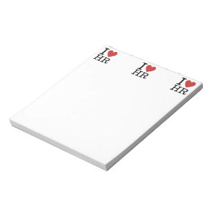 I ❤️ Love HR (HR Dept.) Notepad