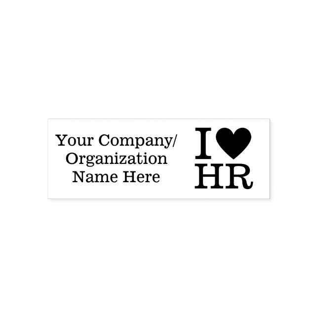  I ❤️ Love HR (HR Dept.) Self-inking Stamp (Design)