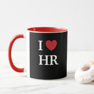I Love HR I Heart HR Quote Human Resources Office Mug