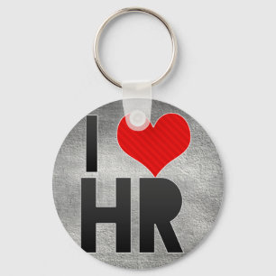 I Love HR Key Ring