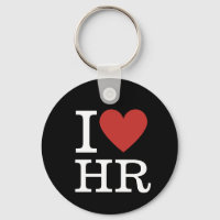I ❤️ Love HR Keychain, Human Resources Department