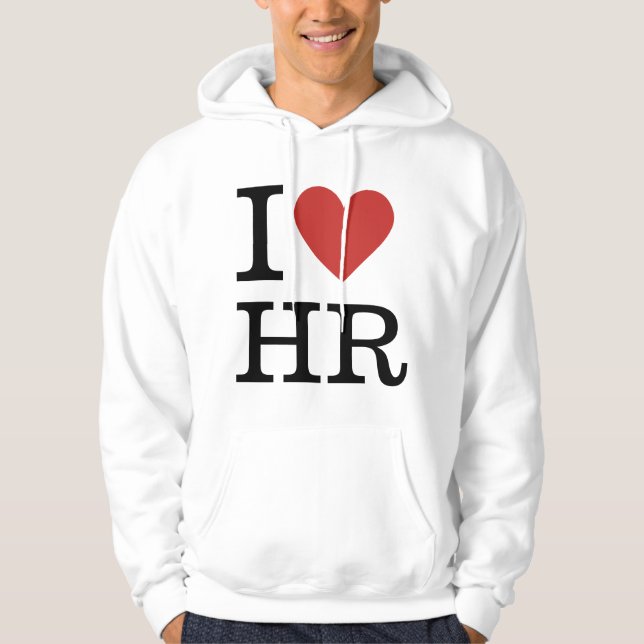 I ❤️ Love HR Men's Hoodie - HR Dept. Staff (Front)