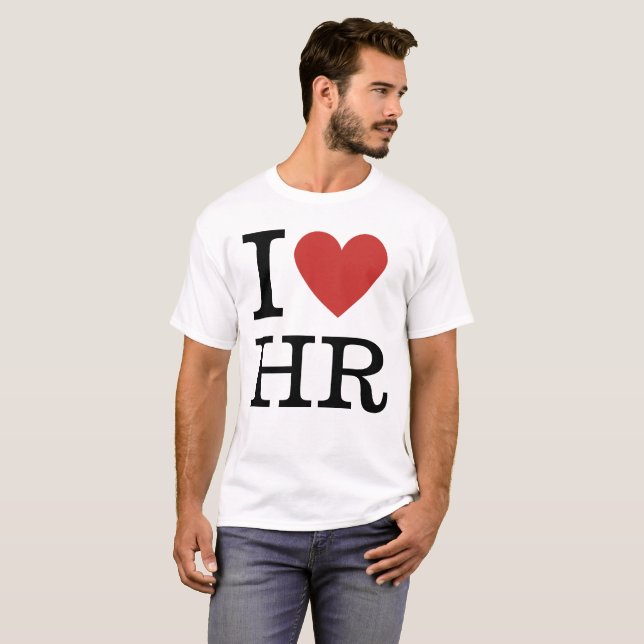 I ❤️ Love HR Men's T-Shirt - For HR Dept. Staff (Front Full)