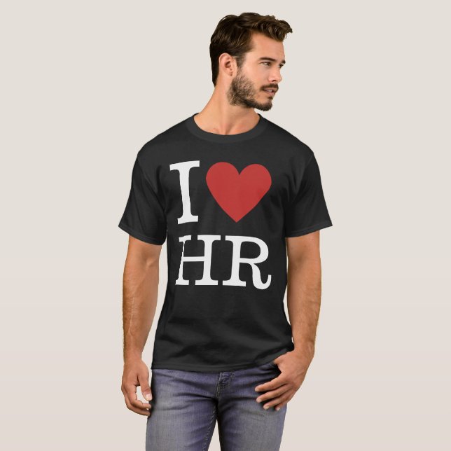 I ❤️ Love HR Men's T-Shirt - For HR Dept. Staff (Front Full)