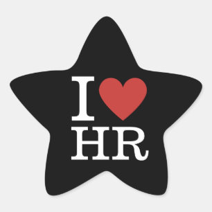 I ❤️ Love HR Star Stickers - HR Department/Staff