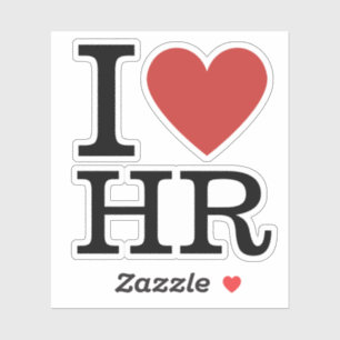 I ❤️ Love HR Vinly Sticker - HR Dept. Staff
