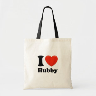 I love hubby. tote bag