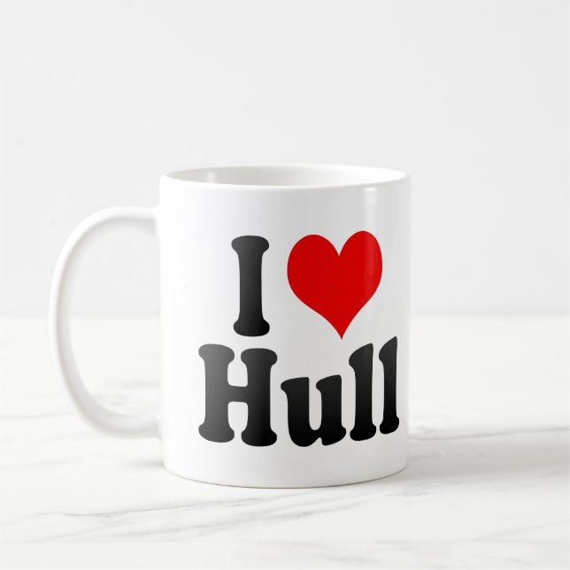 I Love Hull, United Kingdom Coffee Mug (Left)