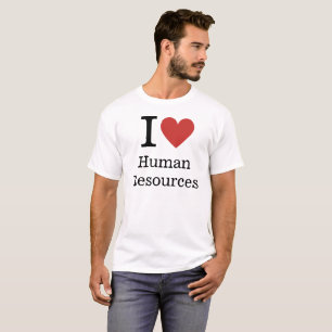 I ❤️ Love Human Resources CUSTOM Men's T-Shirt