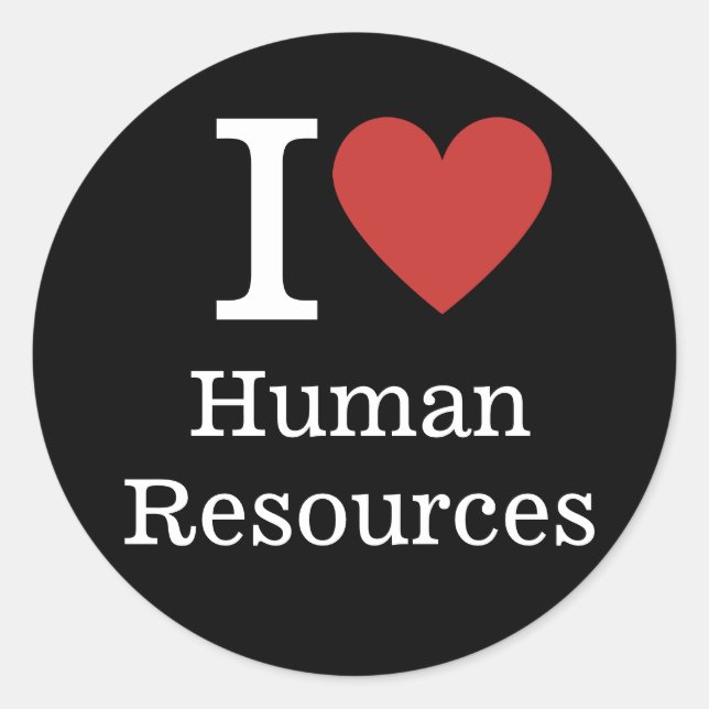 I ❤️ Love Human Resources STICKERS (Front)