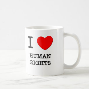 I Love Human Rights Coffee Mug