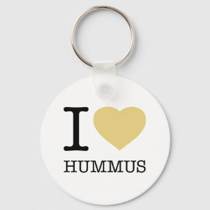 I LOVE HUMMUS KEY RING
