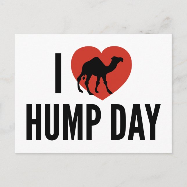 I Love Hump Day Postcard (Front)