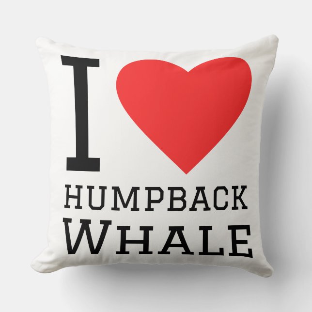 I love humpback whale cushion (Front)