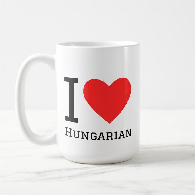 I love hungarian coffee mug (Left)