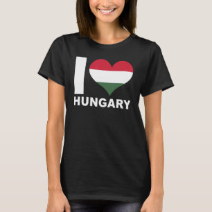 I Love Hungary Heart Flag Hungary T-Shirt
