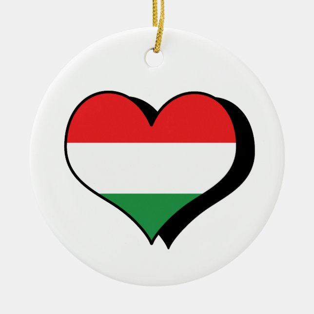 I Love Hungary Ornament (Front)