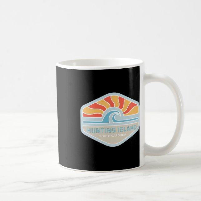 I Love Hunting Island Beach South Carolina Ocean W Coffee Mug (Right)