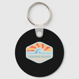 I Love Hunting Island Beach South Carolina Ocean W Key Ring