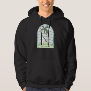 I Love Hunting Island South Carolina Palm Tree Sc Hoodie