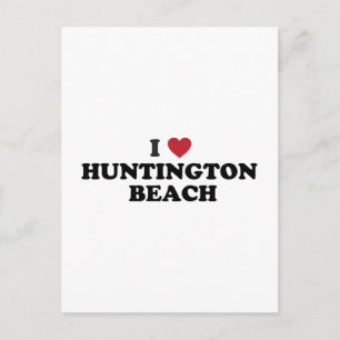 I Love Huntington Beach California Postcard