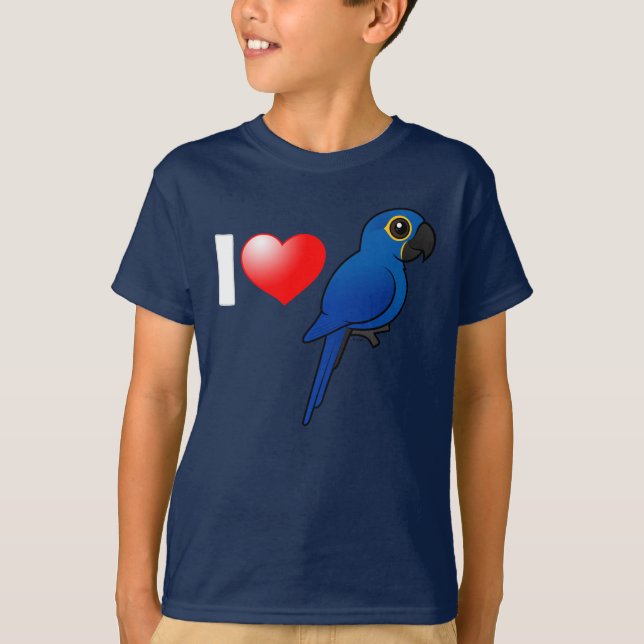 I Love Hyacinth Macaws T-Shirt (Front)