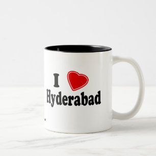 I Love Hyderabad Two-Tone Coffee Mug